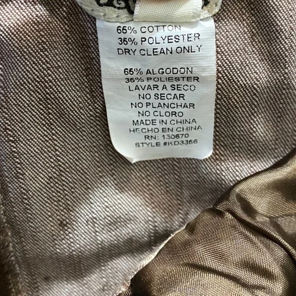 Katia Spaghetti Strap Straight Mini Dress Size S Brown - Picture 5 of 5